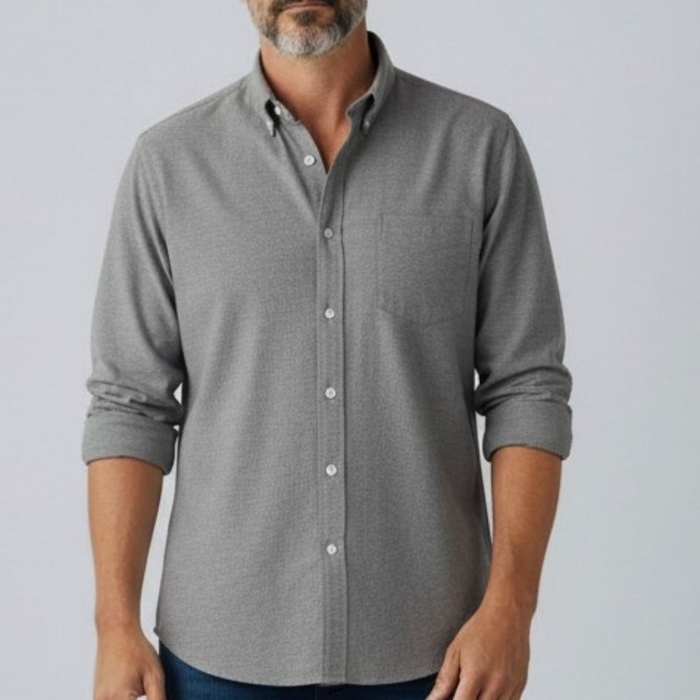 Sedgewick 100% Cotton Gray Button Down Shirt